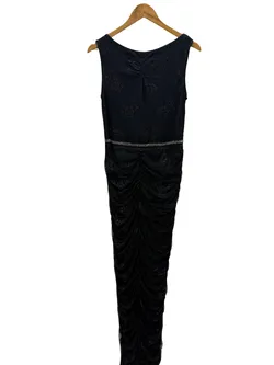 Mango Long Black Evening Dress, Lined L