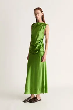 Stella Silk Satin Drape Top