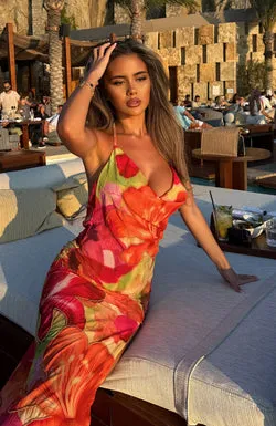Falling Into You Maxi Dress Tropical Bloom