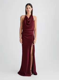 PETA DRESS (WINE)