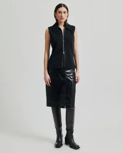 Queen Leather Skirt (Night Sky)