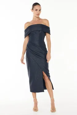 Micro Weave Off Shoulder Dress