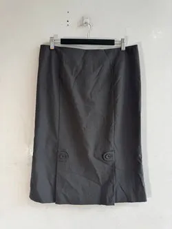 Vintage Cue Pinstripe Skirt - size 12