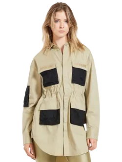 Size S | P.E Nation Longline Cargo Defence Shirt Dress