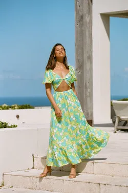 SAMPLE-Belle Maxi Dress - Bryony Tropical