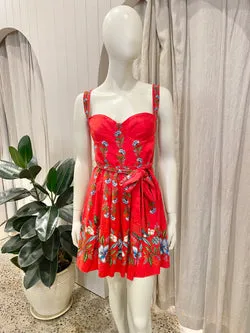 Farm Rio 'Sweet Bloom Bouquet' Mini Dress - Size M (10-12)