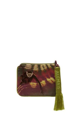 SAFI TEXTURED PATCH ZIP POUCH
