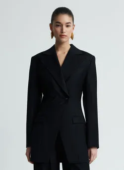 MERLE BLAZER (BLACK WOOL)
