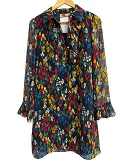 Tory Burch Navy Floral Dress 4