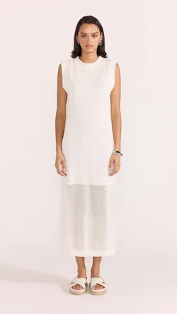 Wave Open Knit Midi Dress