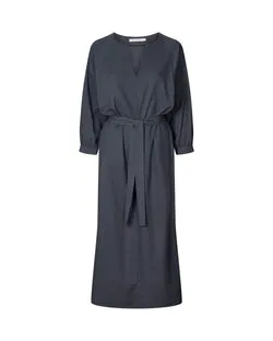 Bursa Aviator Long Dress (Dusty Navy)