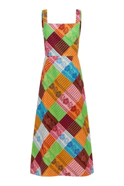 KALEIDOSCOPE MIDI DRESS