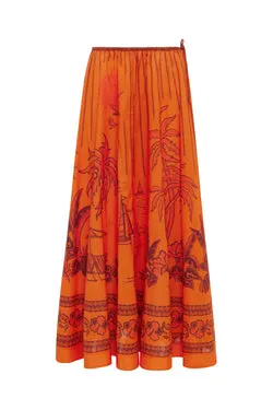 BOATHOUSE MIDI SKIRT