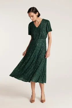 Sequin Dress - Olive