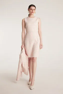 Texture Dress - Pink/Tweed