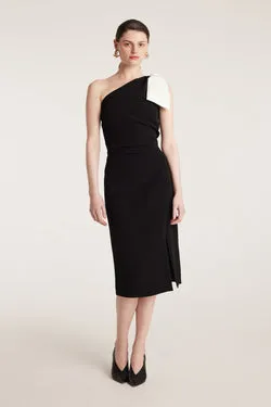 Bow Dress - Black/White