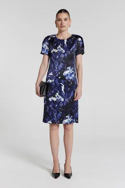 Matisse Silk Dress - Indigo Bloom