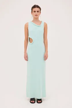 MINT CREPE LAZARE DRESS