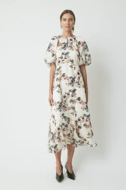 Kit Linen Silk Dress - Multi