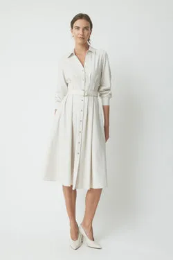 Alex Shirt Dress - Ecru