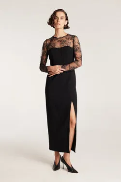 Estelle Lace Gown - Black