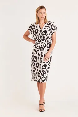 Charlotte Silk Dress - Abstract/Print