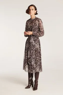 Giulia Silk Dress - Smoke