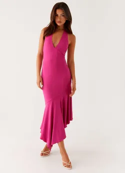 Perdita Midi Dress - Fuchsia