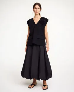 Aubrey Organic Cotton Skirt (Black)
