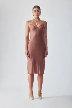 MASTANI SLIP DRESS - MOCHA