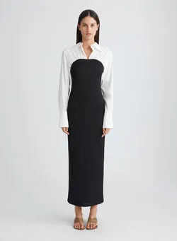 AUSTEN DRESS (SWAN W/ EBONY)