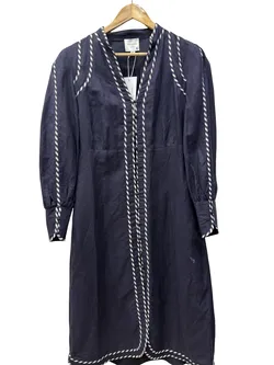 ONCE WAS Navy Dress 1