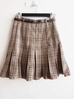 FLETCHER JONES Vintage Pleated Mini Skirt Size S
