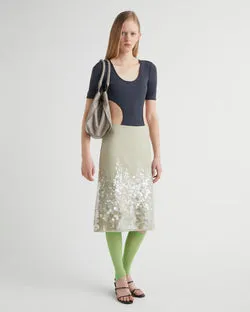 Ara Sequin Skirt (Khaki)