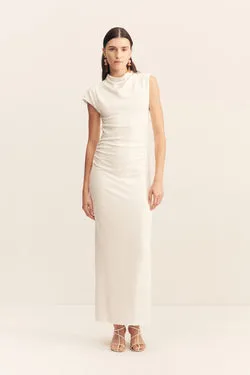 BEAU SLEEVELESS MAXI DRESS - IVORY