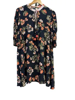 Rapsodia sequin and floral dress with belt - L