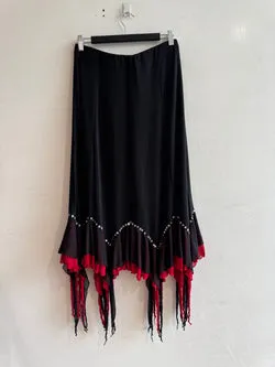Viola Black Skirt Red Trim - size XL