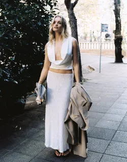 Sita Maxi Skirt (White)