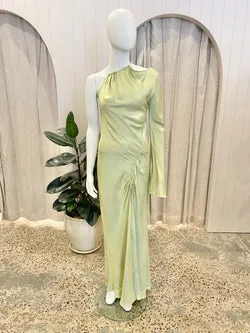 Bec & Bridge Kai Asym Maxi Dress in Pear - Size 10