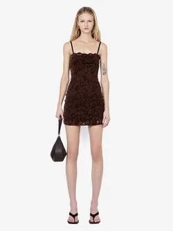 PAMELA MINI DRESS - CHOC