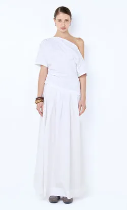 CHANTAL OFFSHOULDER MAXI DRESS - WHITE