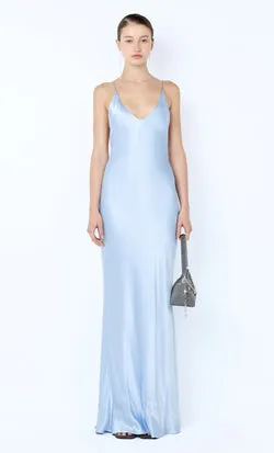 FLORENCE SCOOP MAXI DRESS - MINERAL BLUE