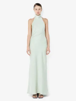 LISETTE HALTER MAXI DRESS - MINT