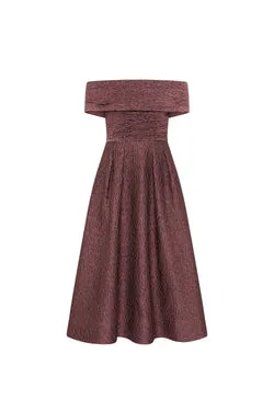 Adalyn Off The Shoulder Midi Dress