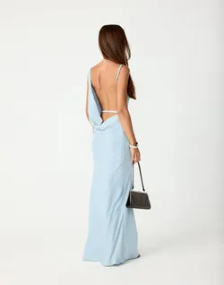 Adley Maxi Dress (Pale Blue)