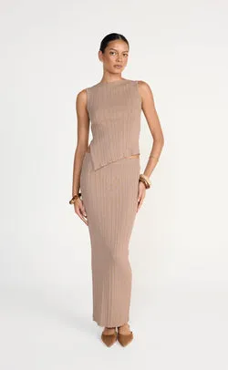 Kienna Maxi Skirt (Mushroom)