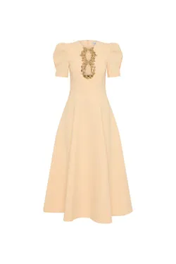 Alexandrite Short Sleeve Midi Dress