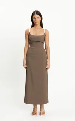 Alistair Maxi Dress (Coffee)