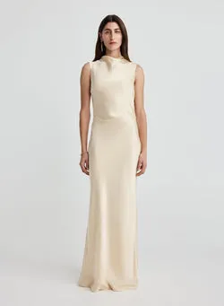 BRIANNA DRESS (BUFF)