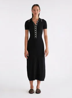 PENELOPE DRESS (RAVEN W/ SILENCE TRIM)